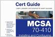 MCSA 70-410 Cert Guide R2 Installing and Configuring Windows Server 201